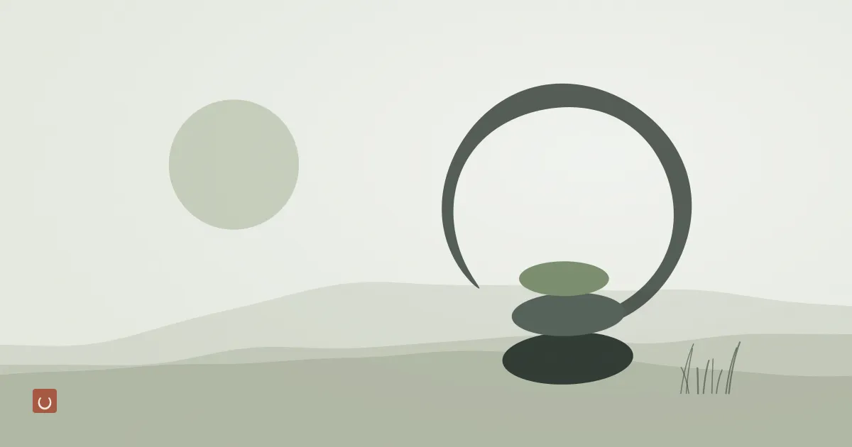 Abstract ink-wash illustration of interlocking ripples on water, representing the body's hormone signals and endocrine disruptors
