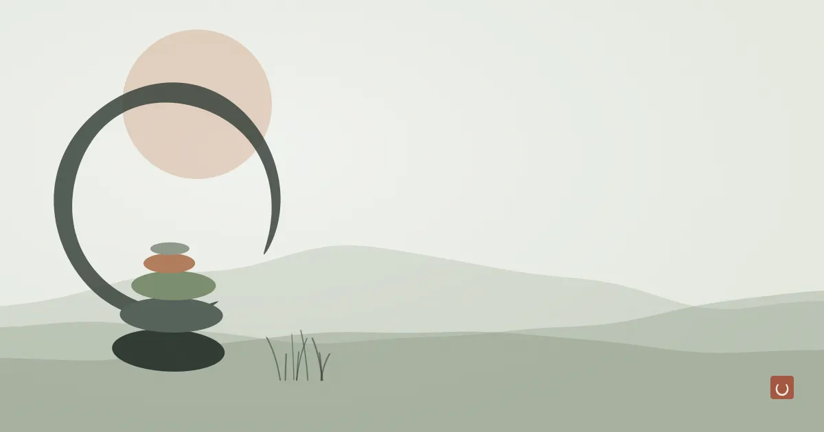 Abstract ink-wash illustration of a straight razor, a shaving brush, and a cedar sprig on a weathered board, representing natural men's grooming