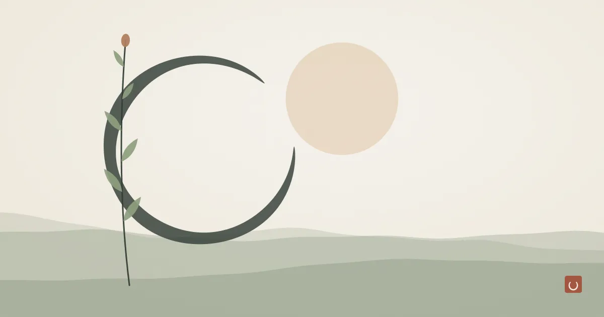 Abstract ink wash illustration of a cactus pad with a single ripe fruit under a pale desert sun, representing prickly pear seed oil