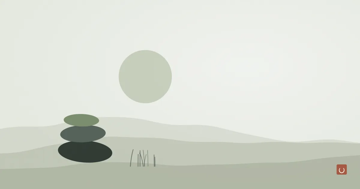 Abstract ink-wash illustration of a calm pool with a single ripple fading outward, representing soothing sensitive skin and avoiding irritants