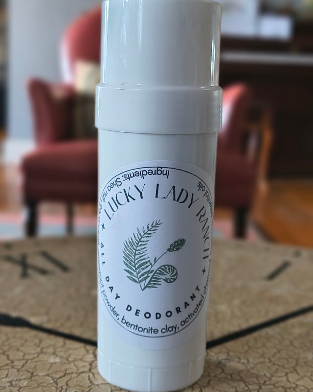 Lucky Lady Ranch All Day natural deodorant jar