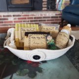 Stack of handmade cold process soap bars