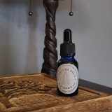 Hair oil bottle with natural ingredients