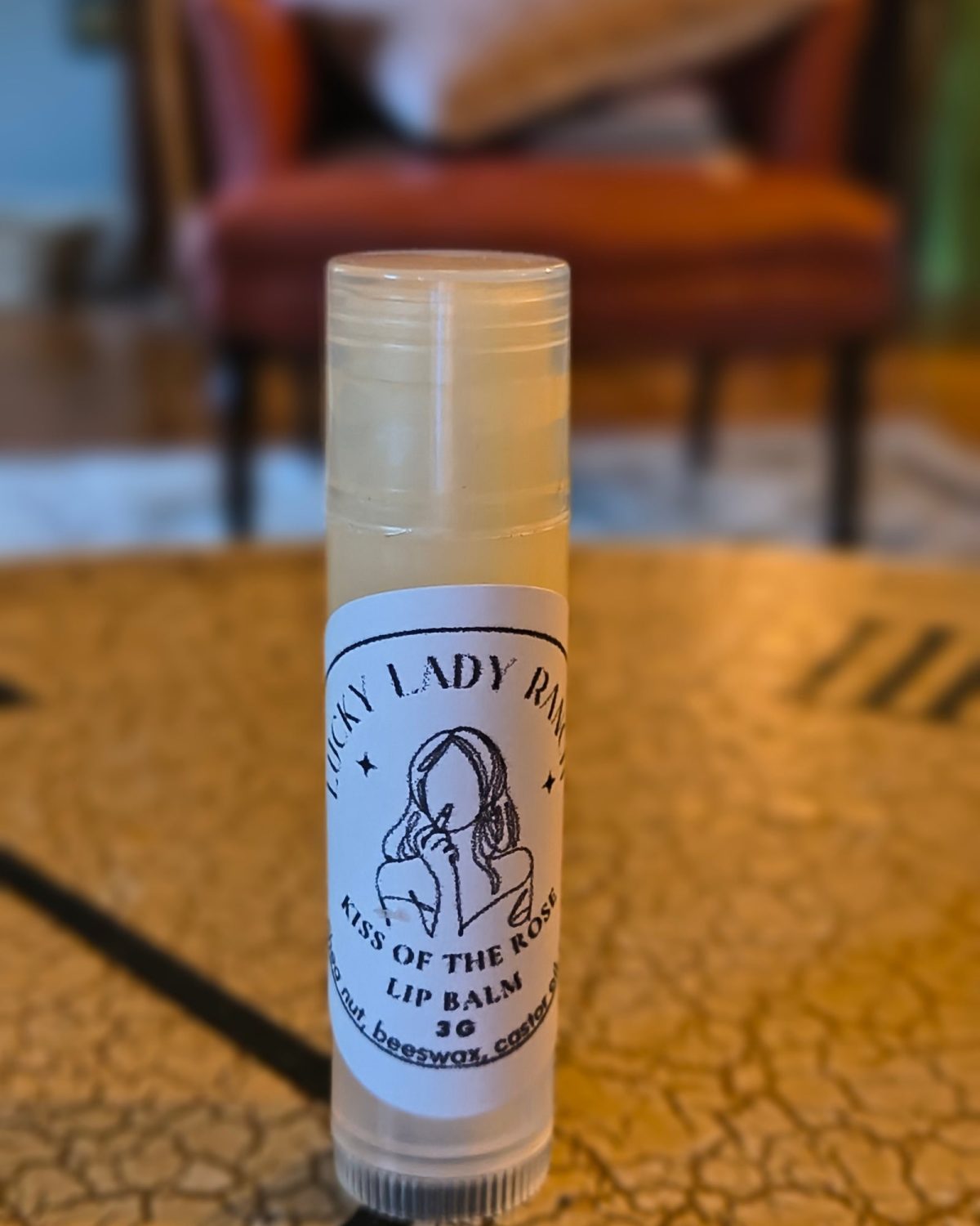 Lucky Lady Ranch clear natural lip balm