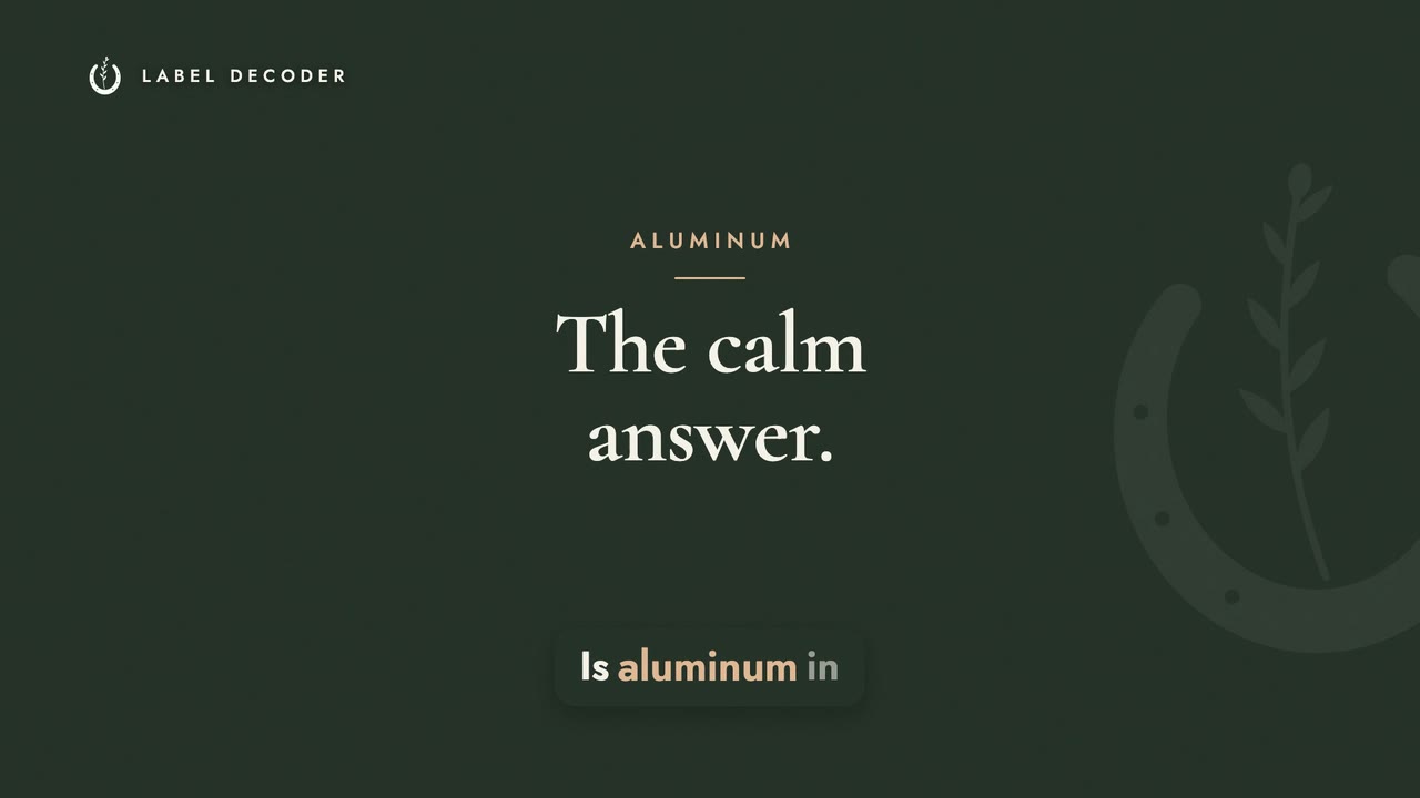 Is Aluminum in Antiperspirant Dangerous? The Calm Answer