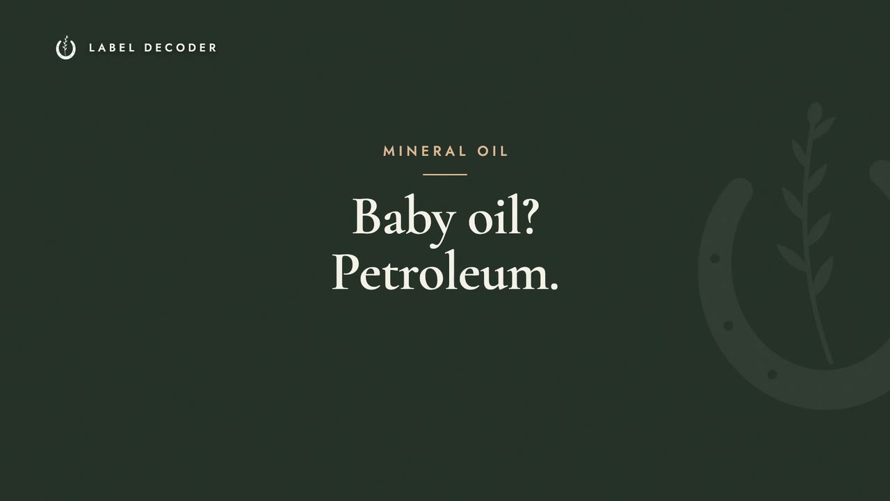 Your Baby Oil Is Probably Petroleum