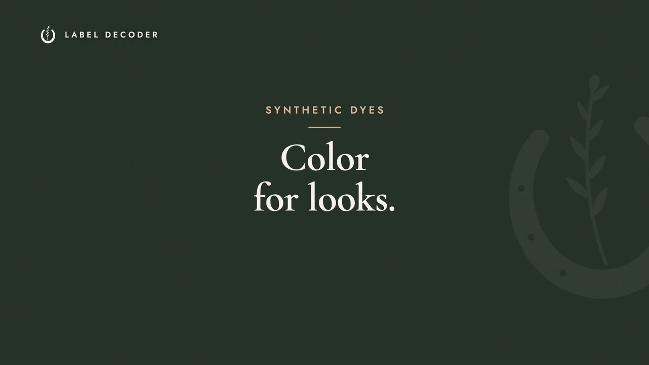 Synthetic Dyes: Color Just for Looks
