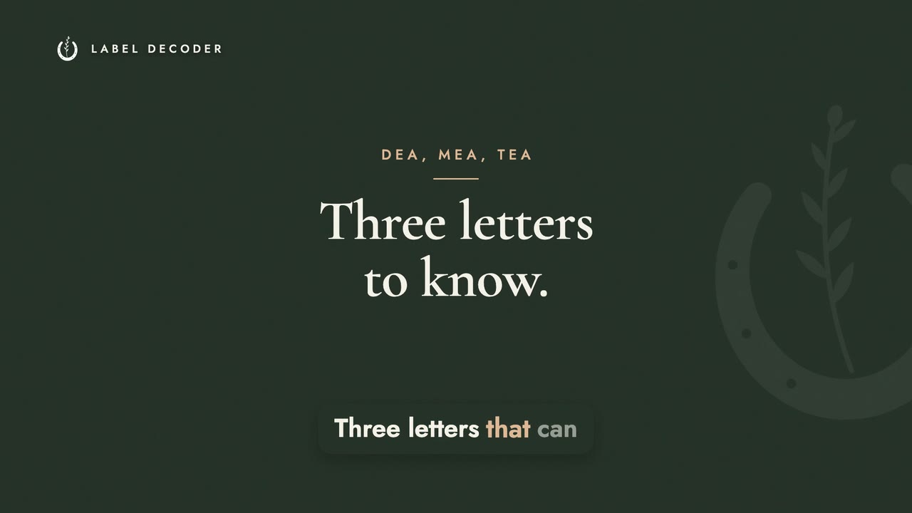 DEA, MEA and TEA: Three Letters to Know