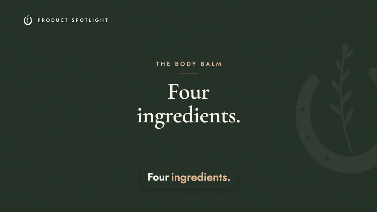 Four Ingredients. That's It.