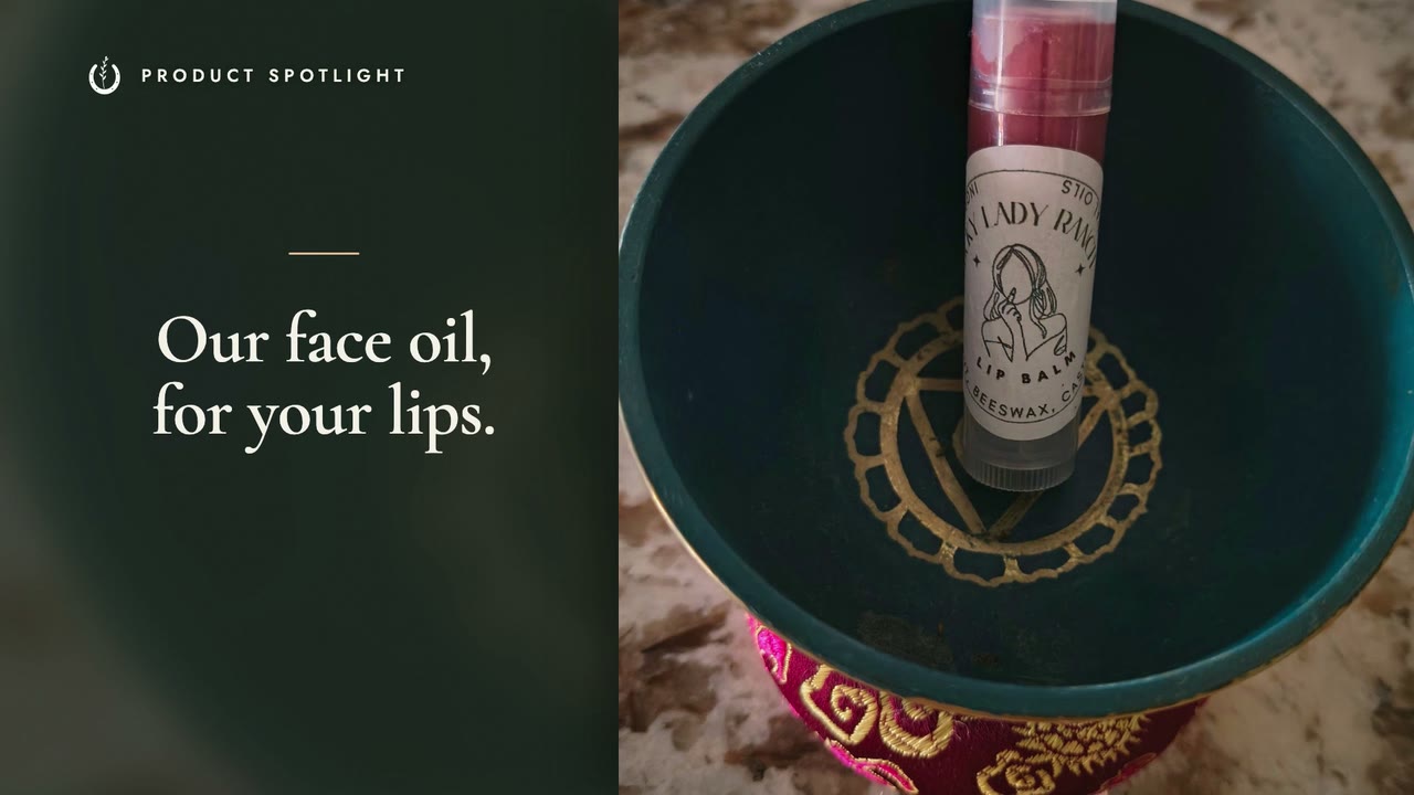 Our Facial Oil, in a Lip Balm
