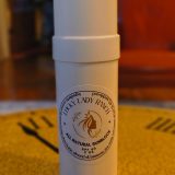 Mineral sunblock balm open showing texture