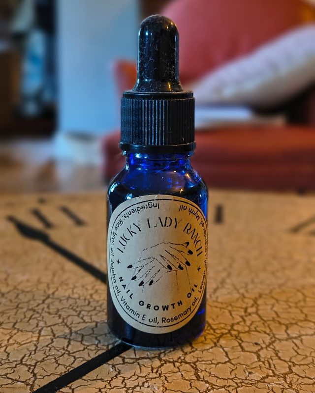 Lucky Lady Ranch nail and cuticle oil bottle